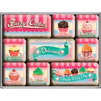 Набор из 9 магнитов "Fairy Cakes - Delicious" Nostalgic Art 83055