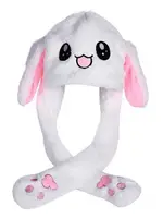 Детская шапка "Зайчик" Bambi ZB-001 ZB-15 с двигающимися ушами