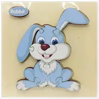 Деревянная рамка-вкладыш "Мир животных: Зайка"