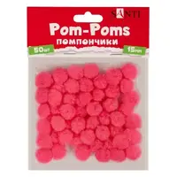 Помпоны Santi 954662 15 мм 50 шт коралловые