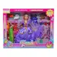 Игровой набор "Кукла с гардеробом" (фиолетовое платье)