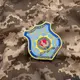 Шеврон на липучке International Police Association 8х9 см вышитый патч нашивка