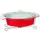 Фарфоровый мармит кораллового цвета на 2 л Krauff 21-258-001