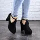 Туфли женские на каблуке Fashion Jaime 2047 37 размер 24 см Черный