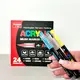 Акриловые маркеры GuangNa Brush GN-8101 с мягкой кисточкой 24 шт.