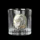Набор для виски "Казаки люкс" Boss Crystal, 6 бокалов, платина, серебро, золото, хрусталь, кожаный кейс
