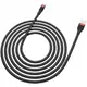 Кабель USB-MicroUSB Hoco U72 Forest в силиконе 1.2м Чёрный с красным