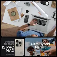 Чохол Spigen для iPhone 15 Pro Max - Ultra Hybrid MagFit, Frost Black (ACS06581)
