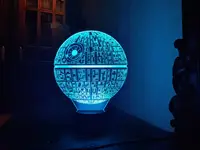 Змінна пластина для 3D-нічника "Зірка смерті" 3DTOYSLAMP
