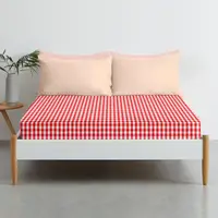 Простирадло на резинці в дитяче ліжечко 60х120 RED CHECK