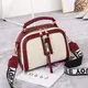 Женская бежевая сумка клатч с бордовыми вставками код 3-515