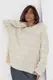 Кофта жіноча oversize в смужку - кремовий цвет, S
