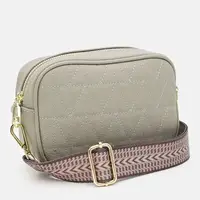 Женская кожаная сумка Borsa Leather K16602light.gr-gray
