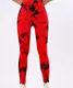 Леггинсы женские спортивные с пуш-ап Tie Dye 18904 XL красный мрамор
