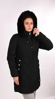 Куртка жіноча зимова чорна П1083