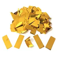 Новогоднее конфетти Метафан прямоугольный 2х5см 40г (золотое)