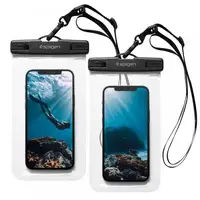Водонепроницаемый чехол Spigen универсальный (2шт) Velo А601, Crystal Clear (AMP03098)
