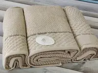 Monet bej набор 3в1 полотенец. Микрокоттон. Pupilla Турция.
