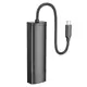 Переходник HOCO Easy safety 4-in-1 Adapter HB41 |Type-C to USB3.0x4||L=0.2M|