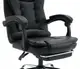Офисное кресло с подставкой для ног Hanert Ergo Black