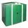 Сарай металлический ECO 202x182x181 см зеленый с белым Сарай для сада дачи Хозблок Хозблок для сада
