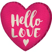 Подушка сердце 3D Hello love 40х40х7,5 см 3DPS_17L076