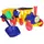 Поезд-конструктор с песочным набором Doloni Toys 013222-1 голубой