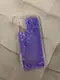 Силиконовый чехол для Samsung Galaxy A51 - Liquid hearts с блестками, Фиолетовый