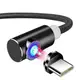 Магнитный кабель для зарядки Topk USB 2m 2.1A 360° TK51i-VER2 Type-C Black magnetic