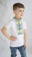 Патриотическая вышитая детская футболка с Трезубцем