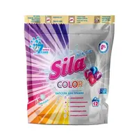 Sila, средство для стирки в капсулах (12шт*21г/252г) концентрированное, с zip-молнией Сolor