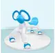 Ходунки – беговел четырёхколёсный с ушками-ручками BABY WALKER Smile каталка для малышей СИНИЕ