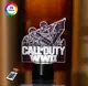 3D ночник "CALL OF DUTY" (УВЕЛИЧЕННОЕ ИЗОБРАЖЕНИЕ)+ сетевой адаптер + батарейки (3ААА)  3DTOYSLAMP