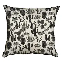 Подушка с мешковины Кактусы 45x45 см (45PHB_TFL002_BL)