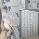 Тюль батист, коллекция "Flora". Цвет белый с серым принтом. Код 1535т