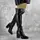 Ботфорты женские Fashion Riot 2159 40 размер 25,5 см Черный