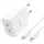 Адаптер сетевой HOCO Type-C to Lightning Cable Leader dual port(2C) charger C108A |2Type-C, 35W/3A, PD/QC|