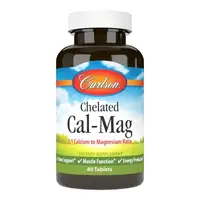 Витамины и минералы Carlson Labs Chelated Cal-Mag, 60 капсул