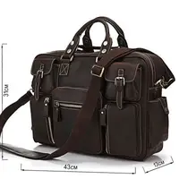 Сумка чоловіча Vintage 14052 Коричнева