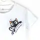 Футболка для девочки с принтом котика Cattitude