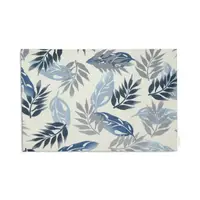 Набір серветок під тарілку 4 шт FOLIAGE GREY BLUE