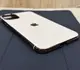Силиконовый чехол для iPhone 11 Pro Max - Глянец с рамкой под металл, Бежевый+Золото