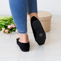 Жіночі балетки Fashion Goddess 3144 38 розмір 24,5 см Чорний