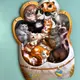Деревянный пазл-вкладыш "Котики-муркотики" Ubumblebees (ПСФ133) PSF133