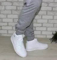Белые мужские хайтопы белый