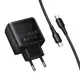 Адаптер сетевой HOCO C to C cable Upgrade single-port charger set C159A |1Type-C, PD/QC, 65W/3A|