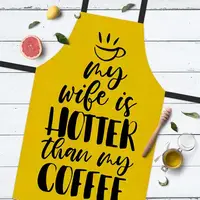 Кухонный фартук полноцветный Colorful My wife is hotter than my coffee  75х51 см