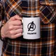 Кружка MARVEL "Avenger" персонализированная, Черный, английский, Деревянная подарочная коробка с гравировкой, 330 мл