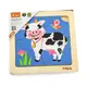 Дерев"яний міні-пазл Viga Toys Корівка, 4 ел 51313