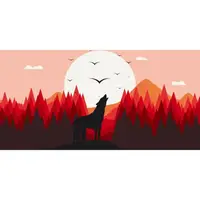 Картина по номерам "Зов вожака" 11526-AC 40x80 см